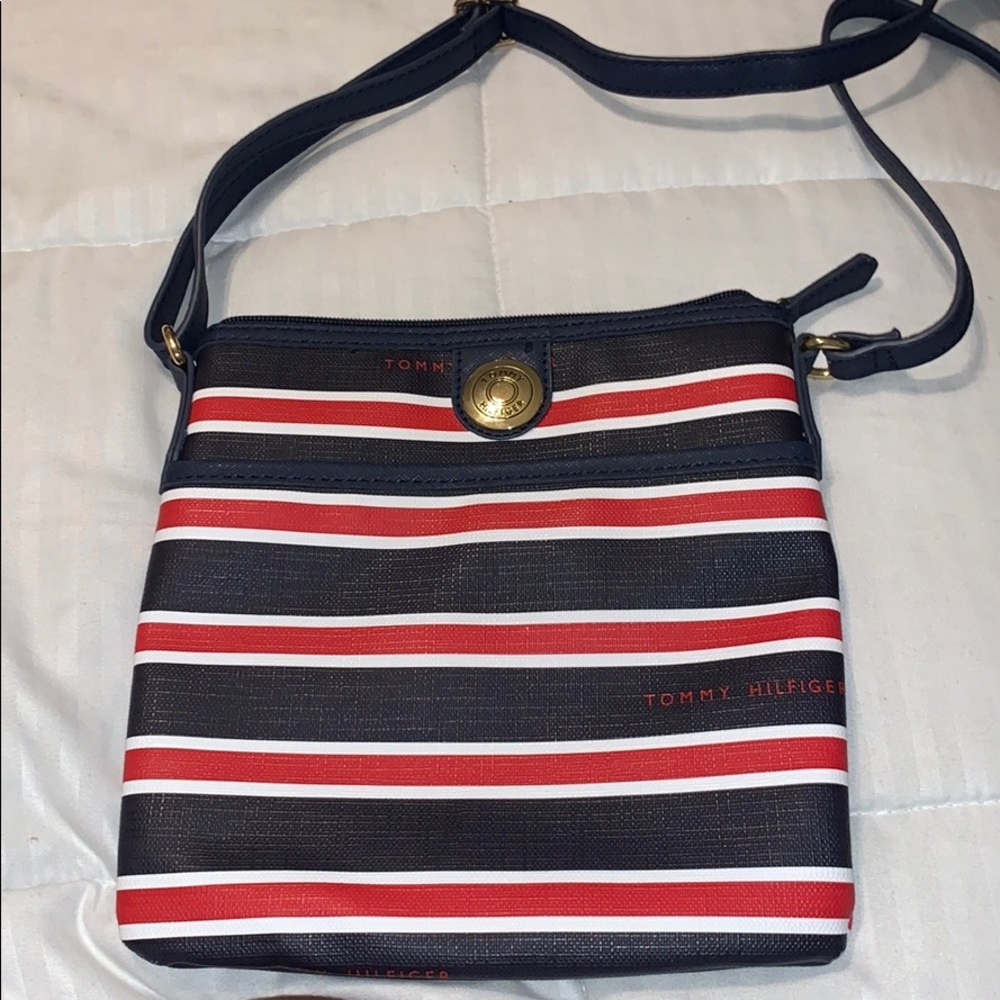 Blue red and white Tommy Hilfiger bag